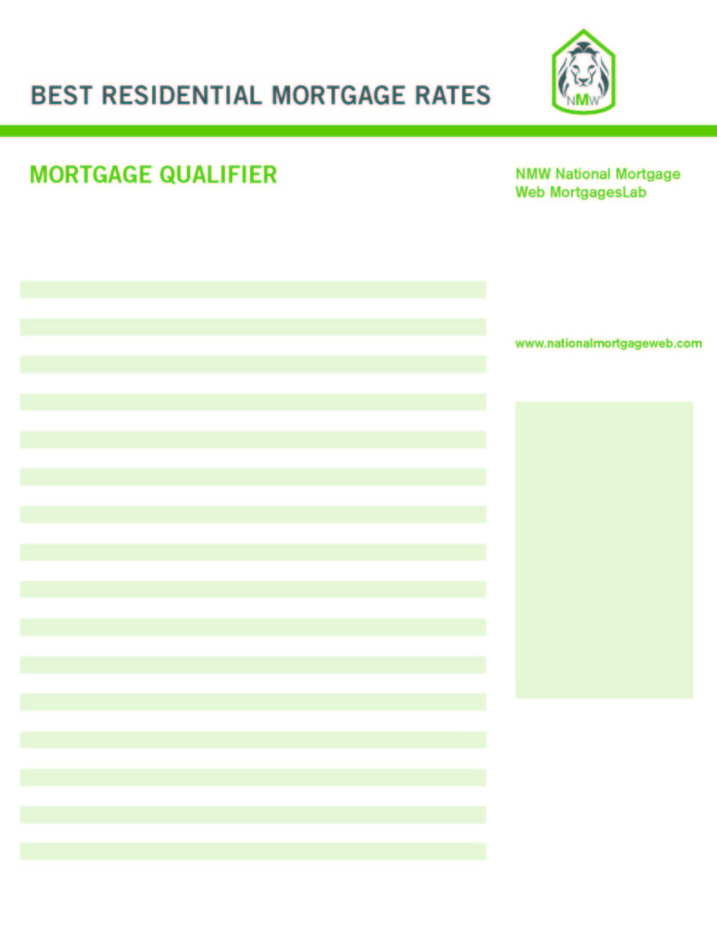 Mortgage Qualification National Equity Lending Corp.